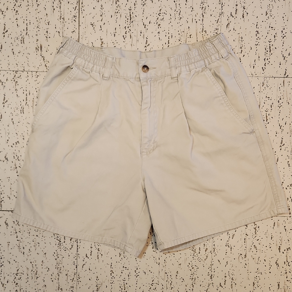 Woolrich British Tan Cargo Style Wide Leg Shorts Vintage 90s